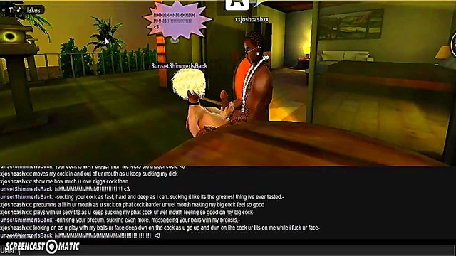 Sunset Beach Head – 3D Anime Couple Enjoy Steamy Game Session On IMVU