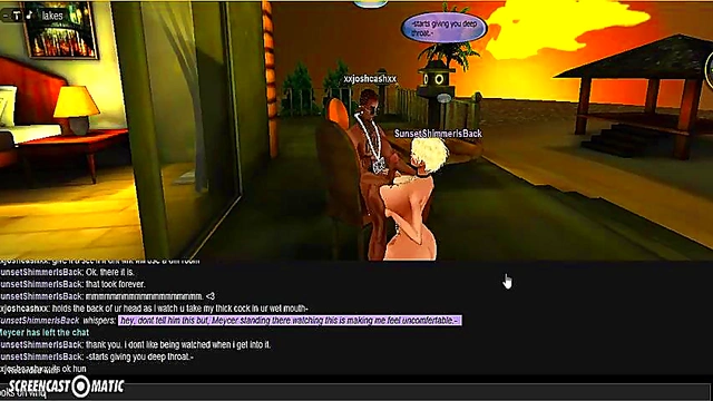 Sunset Beach Head – 3D Anime Couple Enjoy Steamy Game Session On IMVU