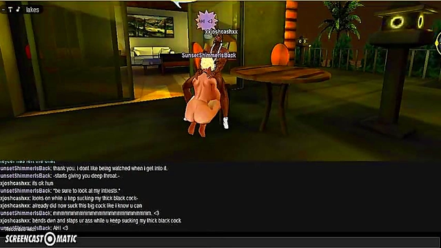 Sunset Beach Head – 3D Anime Couple Enjoy Steamy Game Session On IMVU