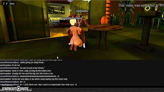 Sunset Beach Head – 3D Anime Couple Enjoy Steamy Game Session On IMVU