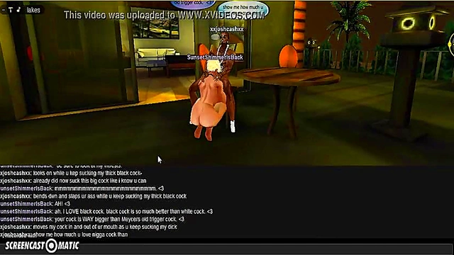 Sunset Beach Head – 3D Anime Couple Enjoy Steamy Game Session On IMVU