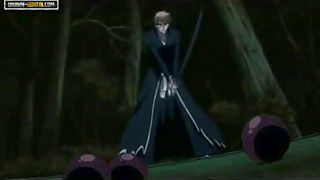 Ichigo Fucks Nozomi in Bleach Forest Parody for Nighttime Blowjob Fun