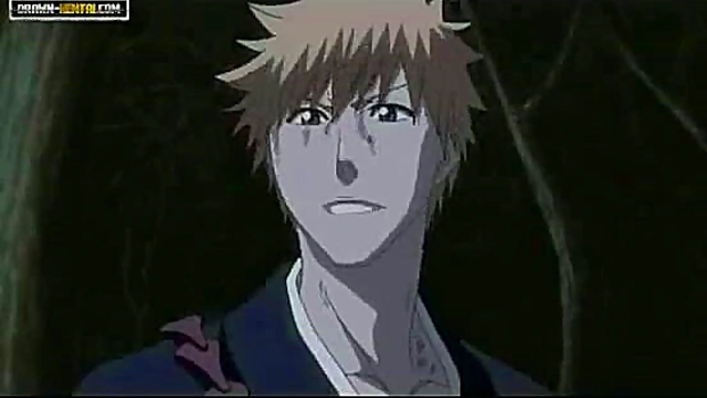 Ichigo Fucks Nozomi in Bleach Forest Parody for Nighttime Blowjob Fun