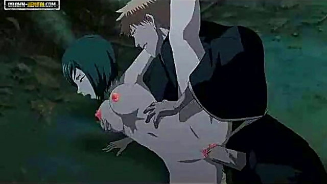Ichigo Fucks Nozomi in Bleach Forest Parody for Nighttime Blowjob Fun