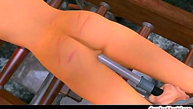 Innocent Anime Girl Loses Virginity in Hardcore Bondage Scene