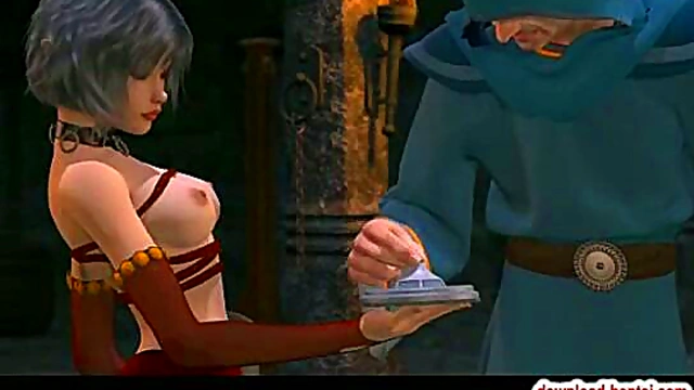 Innocent Anime Girl Loses Virginity in Hardcore Bondage Scene