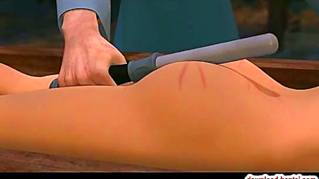 Innocent Anime Girl Loses Virginity in Hardcore Bondage Scene