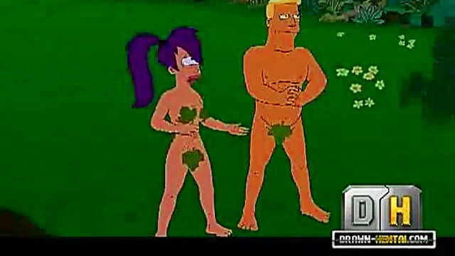 Leela & Zapp’s Futurama Adventure – Outdoor Blowjob & Anal Fucking Creampie