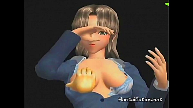 Busty Anime Chick Gets Fingered Hard For Hardcore Orgasm Bliss