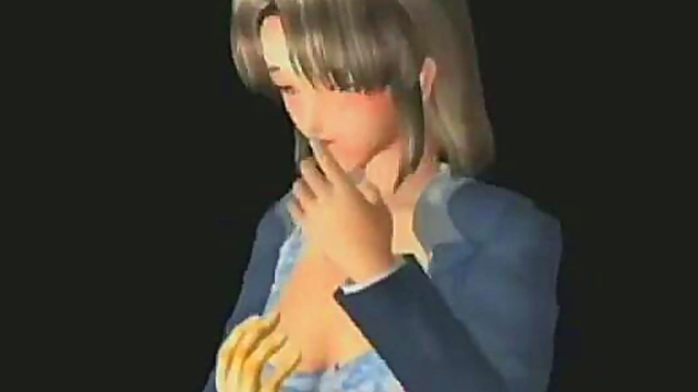 Busty Anime Chick Gets Fingered Hard For Hardcore Orgasm Bliss