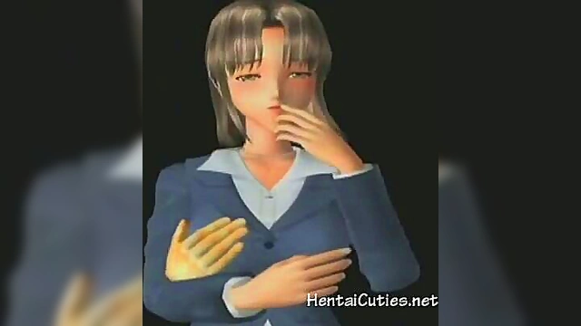 Busty Anime Chick Gets Fingered Hard For Hardcore Orgasm Bliss