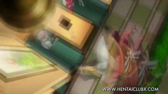 Sexy Anime Babe Serves Up Hot Fan Service Action