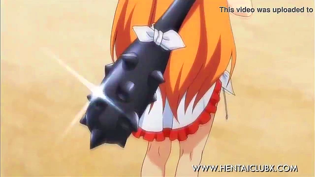 Sexy Anime Babe Serves Up Hot Fan Service Action