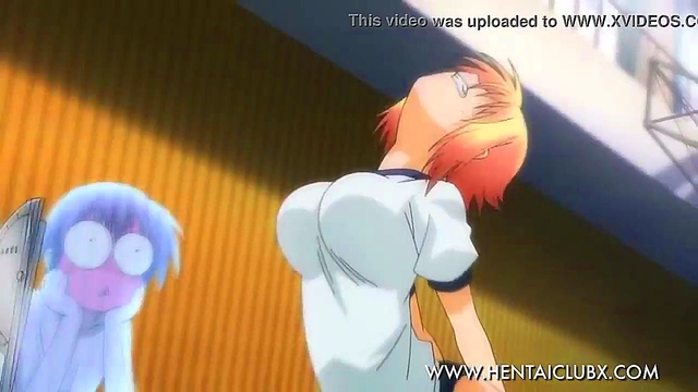 Sexy Anime Babe Serves Up Hot Fan Service Action