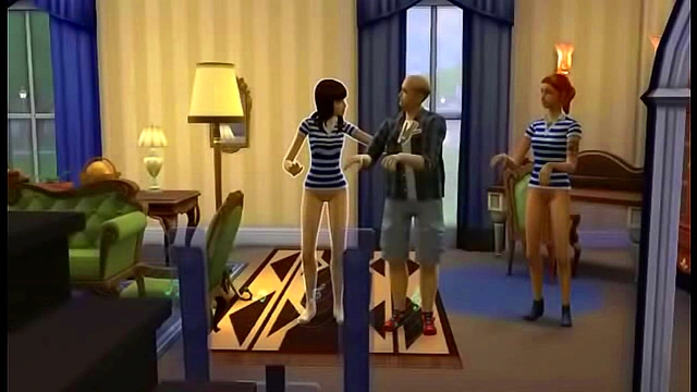 Horny Anime Sims Dance Seductively Before Hot Sex Session Begins