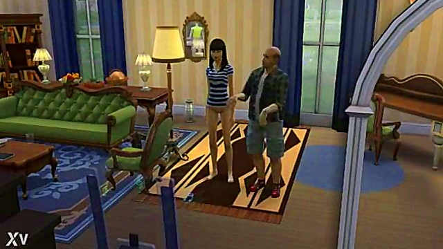 Horny Anime Sims Dance Seductively Before Hot Sex Session Begins