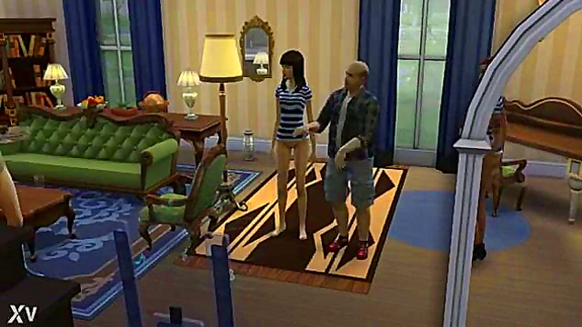 Horny Anime Sims Dance Seductively Before Hot Sex Session Begins