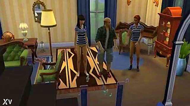 Horny Anime Sims Dance Seductively Before Hot Sex Session Begins