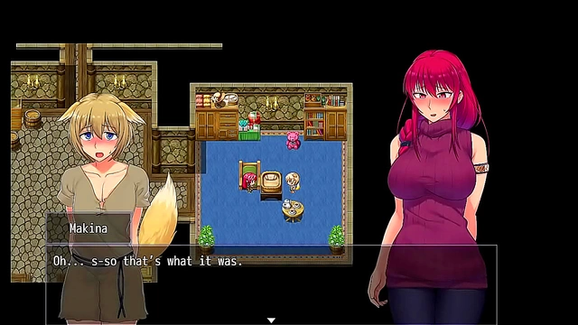 Makina & Kiara Seduce Each Other in Steamy Hentai Game Scene