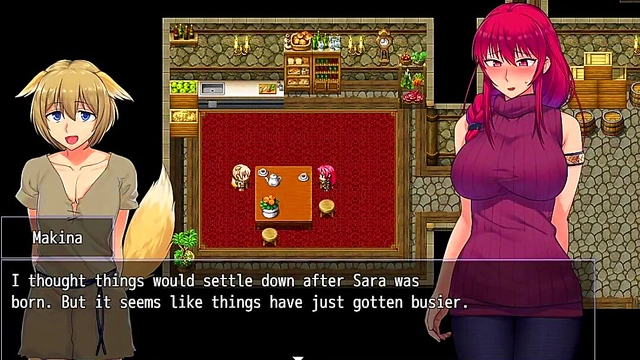 Makina & Kiara Seduce Each Other in Steamy Hentai Game Scene