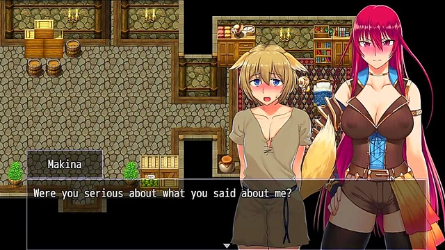 Makina & Kiara Seduce Each Other in Steamy Hentai Game Scene