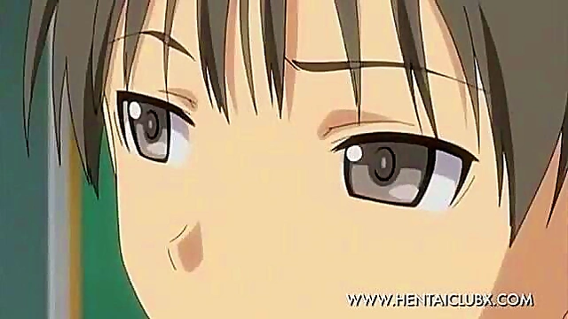 Sexy Anime Girls Pleasure Lecherous Student in Naughty Cosplay Scenes