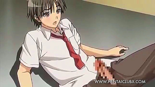 Sexy Anime Girls Pleasure Lecherous Student in Naughty Cosplay Scenes