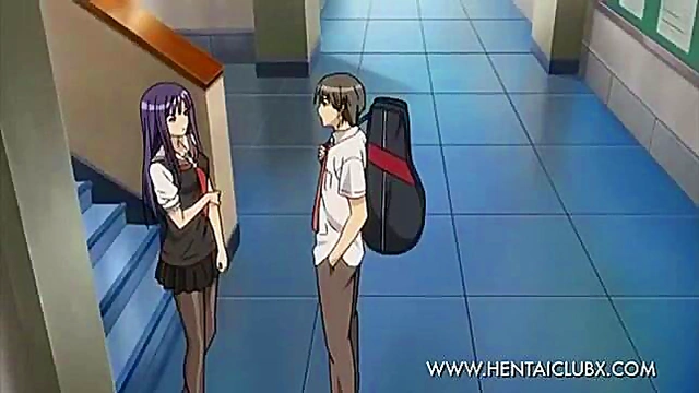 Sexy Anime Girls Pleasure Lecherous Student in Naughty Cosplay Scenes