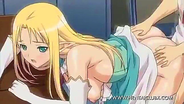 Sexy Anime Girls Pleasure Lecherous Student in Naughty Cosplay Scenes