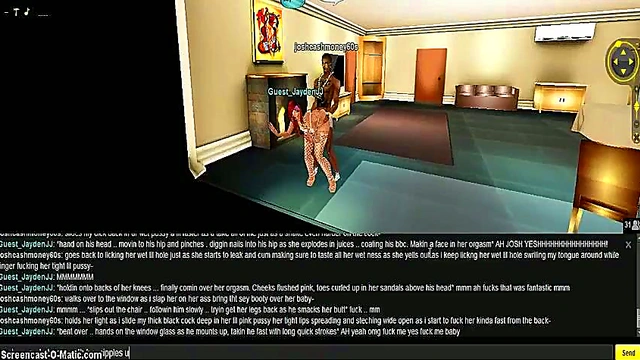 3D Hentai Game Porn – IMVU Couple Enjoy Intense Hotel Room Action