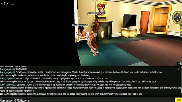 3D Hentai Game Porn – IMVU Couple Enjoy Intense Hotel Room Action