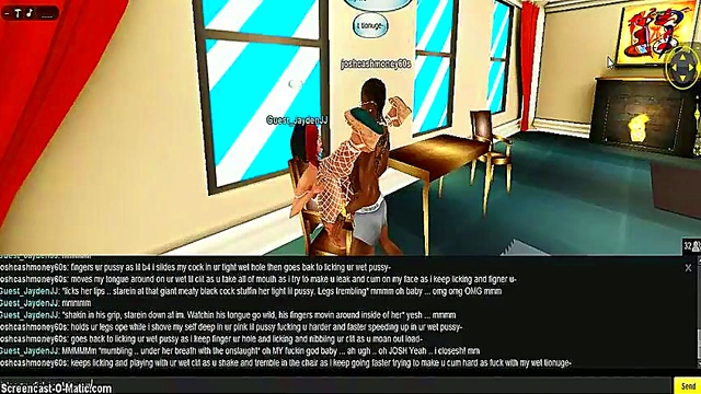 3D Hentai Game Porn – IMVU Couple Enjoy Intense Hotel Room Action