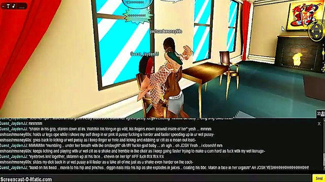 3D Hentai Game Porn – IMVU Couple Enjoy Intense Hotel Room Action