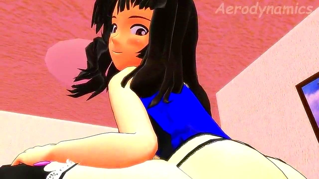 Japanese Anime Girl Lets Out Loud Fart in MMD 3D Animation