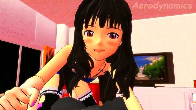 Japanese Anime Girl Lets Out Loud Fart in MMD 3D Animation