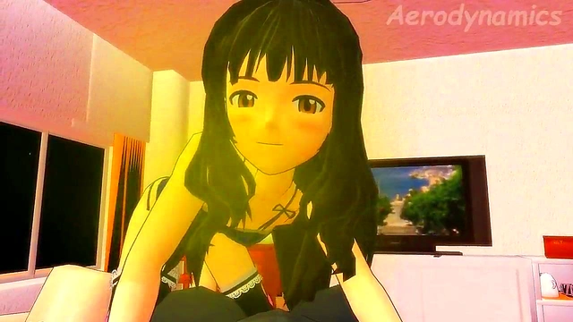 Japanese Anime Girl Lets Out Loud Fart in MMD 3D Animation