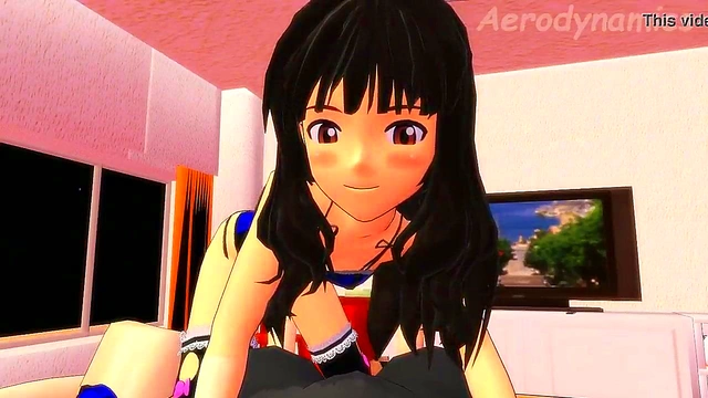 Japanese Anime Girl Lets Out Loud Fart in MMD 3D Animation
