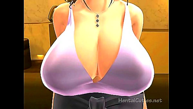 Busty Hentai Slut Rides Hairy Guy's Dick For Hardcore Anime Action