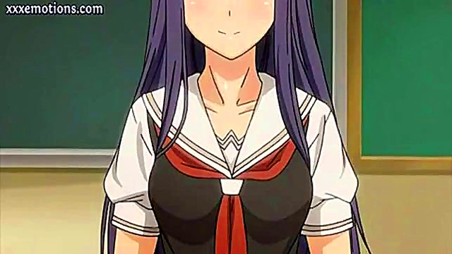 Sexy Anime Brunette Gives Intense Stocking Footjob For Hot Release