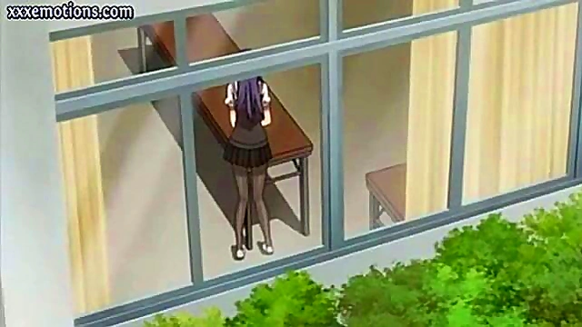 Sexy Anime Brunette Gives Intense Stocking Footjob For Hot Release