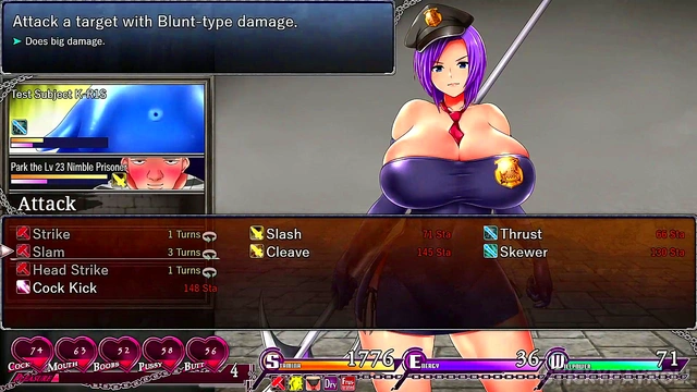 Busty Anime Cop Gets Fucked Hard In Karryn's Prison Hentai Game