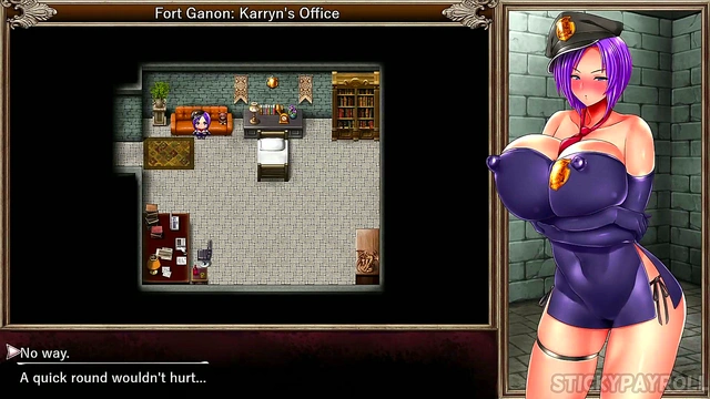Busty Anime Cop Gets Fucked Hard In Karryn's Prison Hentai Game
