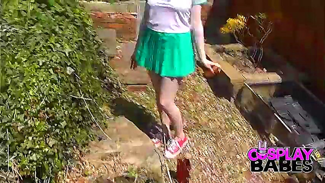 Hentai Cosplay Girl Skips Class for Tasty Titfuck and Ass Play