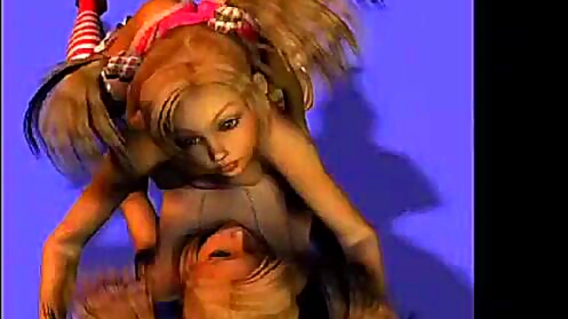 3D Hentai Stripper With Big Tits Teases In Tiny Pink Panties & Blows Hard-Core