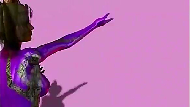 3D Hentai Stripper With Big Tits Teases In Tiny Pink Panties & Blows Hard-Core