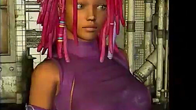 3D Hentai Stripper With Big Tits Teases In Tiny Pink Panties & Blows Hard-Core