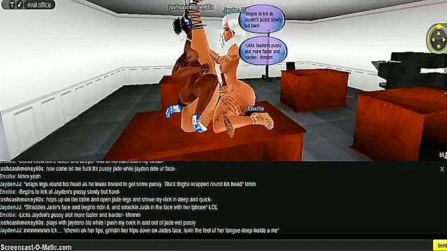 Horny IMVU Anime Girls Engage in Steamy 3D Porn 3-Way Action