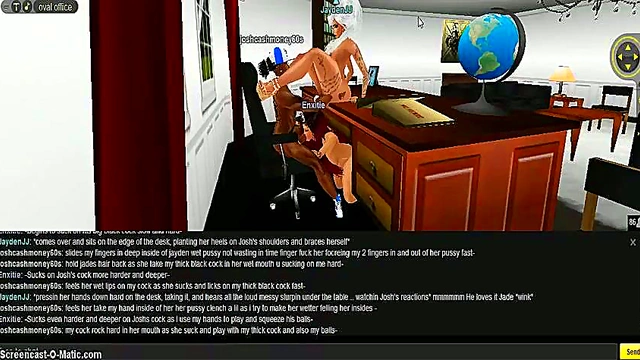 Horny IMVU Anime Girls Engage in Steamy 3D Porn 3-Way Action