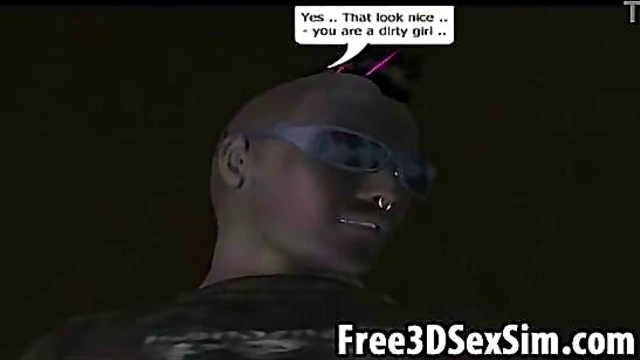 Sexy 3D Brunette Cartoon Hottie Sucks Dick For A Juicy Blowjob Feast