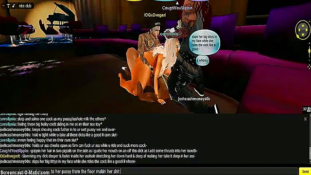 3D Anime Gang Bang – CMC Crew Pounds IMVU Game Chick Hard